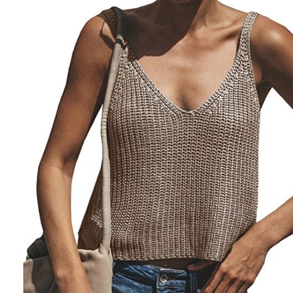 Coventavenue Tops - CoventAvenue - V- Neck/Back Tank Top